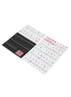 Thoraya Piano Keyboard Stickers for 88/61/54/49 Key Self Adhesive Removable Piano Keyboard Letters for Beginners and Kids Learning  - Image 3