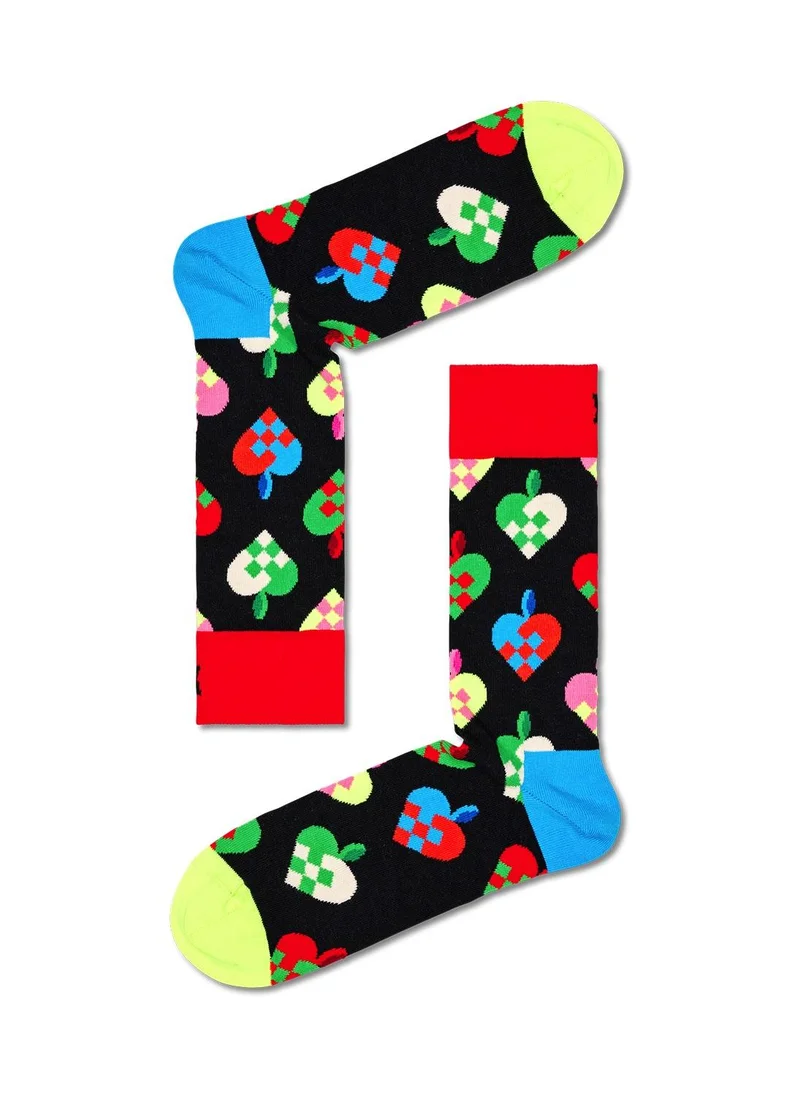 Happy Socks BRAIDED CHRISTMAS HEART SOCK