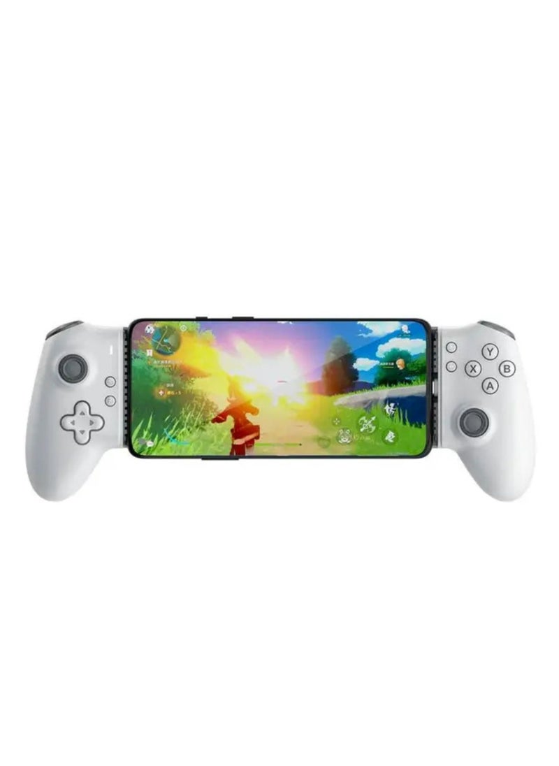 porodo Gaming Multi-Platform Game Controller, Bluetooth & Wired Connection, Supported Devices of Up to 176mm in Width, 1000Hz High Polling Rate, Ergonomic Grip - White  - Image 2