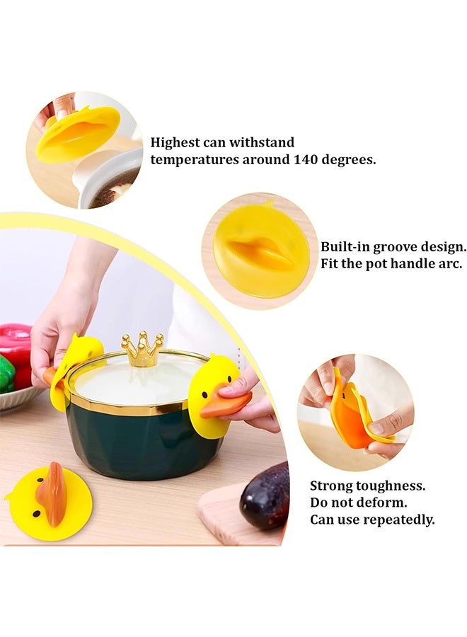 إم إكس إن 10 قفازات فرن PCS، حاملات أواني البط السيليكون المضادة للتحمير، قفازات مقاومة للحرارة مضادة للتحمير من أجل أدوات الطهي - Image 3