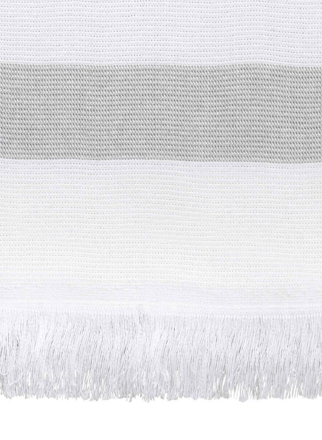 IZOD - Hand Towels, Soft & Absorbent Cotton, Striped Bathroom Decor, Dorm Room Essentials, Set of 2 (Clubhouse Collection, Blue) - Image 3
