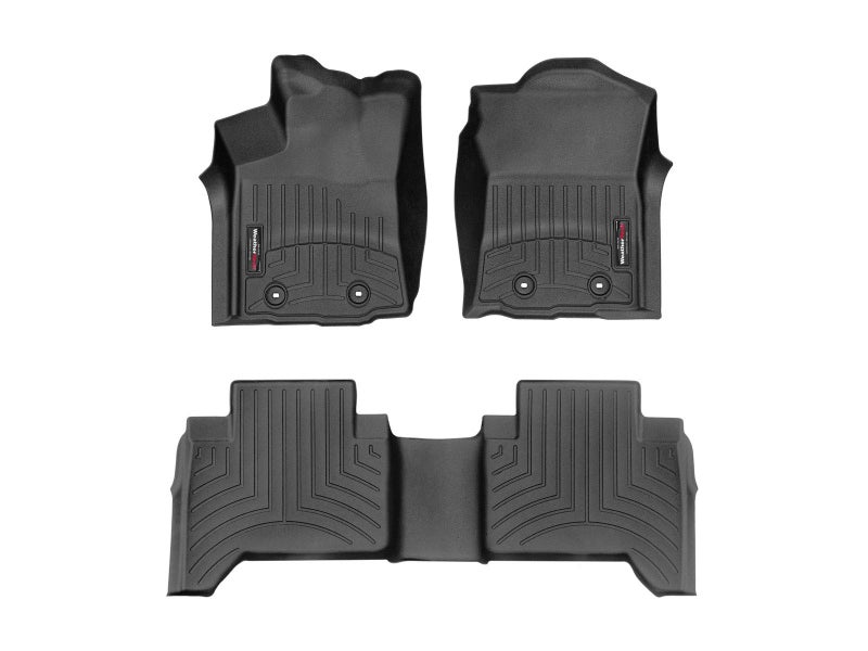 WeatherTech Custom Fit FloorLiners for Toyota Tacoma 1st 2nd Row 4412991448722 Black - Image 3