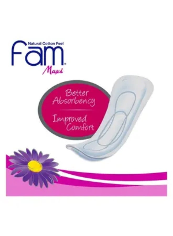 Fam Maxi Comfort Sanitary Pads Large Size 40 Pieces - Image 2