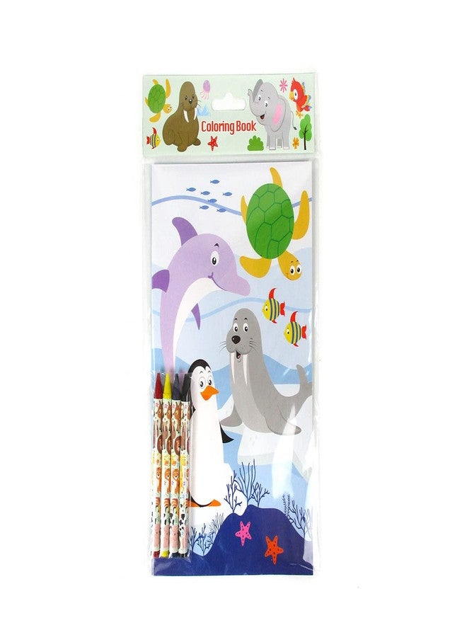 TINYMILLS Animal Friends Coloring Books for Kids with 12 Coloring Books and 48 Crayons Goody Bag Filler Assorted Animals Party Favors Classroom Rewards - Image 4
