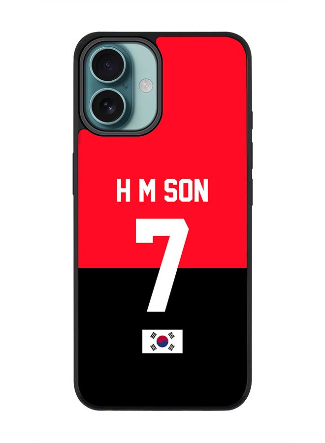 Stylizedd For iPhone 16 Plus Case [Compatible with MagSafe] Slim Magnetic cover Phone Case iPhone 16 Plus -Football - South Korea - H M Son - Image 1