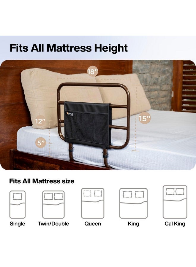 FOVERA Bed Safety Rail for Adults, Elderly, Seniors & Surgery Patients - Assist Bar with Storage Pocket for Fall Prevention, Fits Any Bed & Eases Getting in & Out of Bed (Made in India) - Image 5