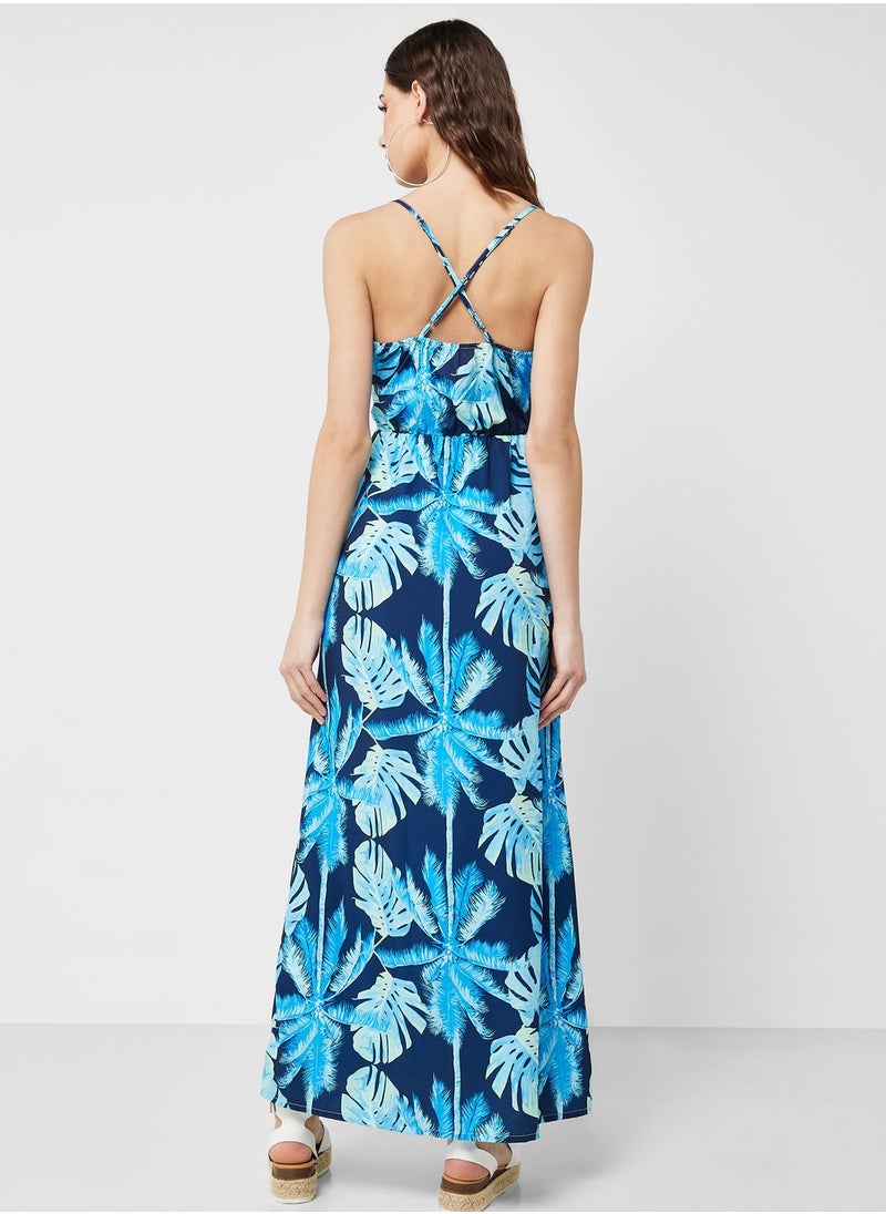 Ginger - Strappy Printed Dress - Image 1