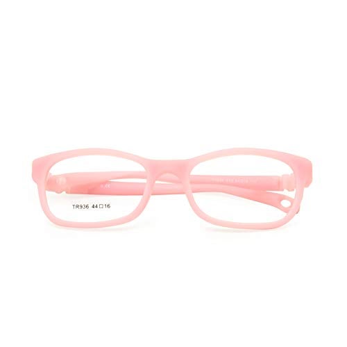 EnzoDate Flexible Kids Eyeglasses Frame Size 44/16 TR90 Children Glasses, No Screw, Unbreakable Safe Light Boys Girls Optical Glasses, Black, 44-16-115mm - Image 4