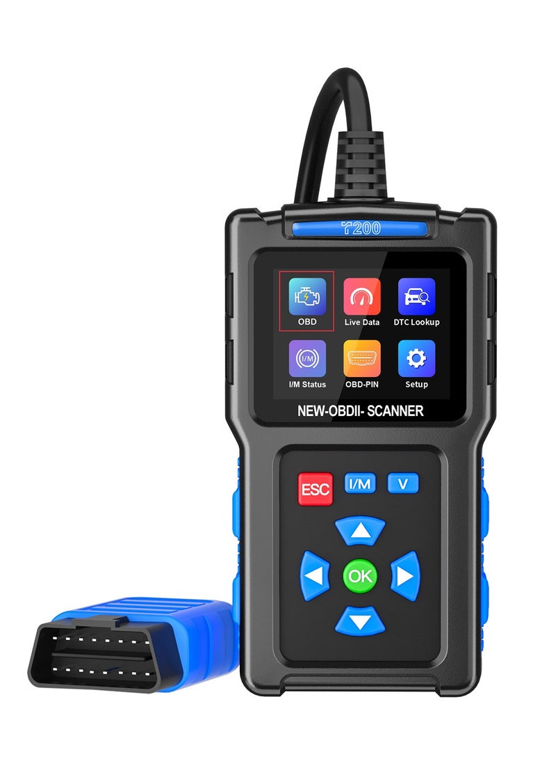 ماسح ضوئي OBDII - قارئ رموز السيارات الاحترافي لتشخيص ضوء فحص المحرك في سيارات OBDII ， أداة تشخيص ماسح ضوئي عالمي لرموز السيارات - Image 1