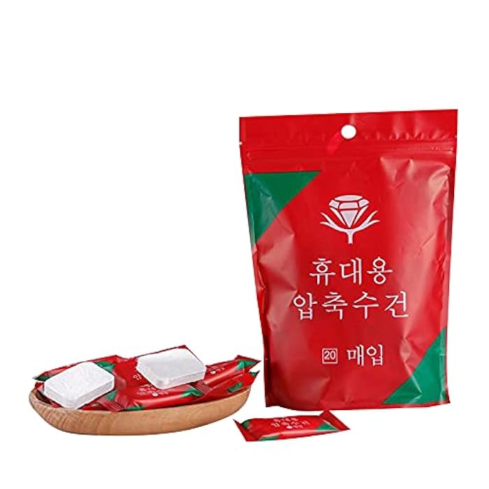 Andoer 20PCS Disposable Compressed Face Towel Mini Portable Disposable Compressed Cotton Coin Tissue Towels for Travel Camping Hiking Sport Beauty Salon Home Hand Wipes - Image 1