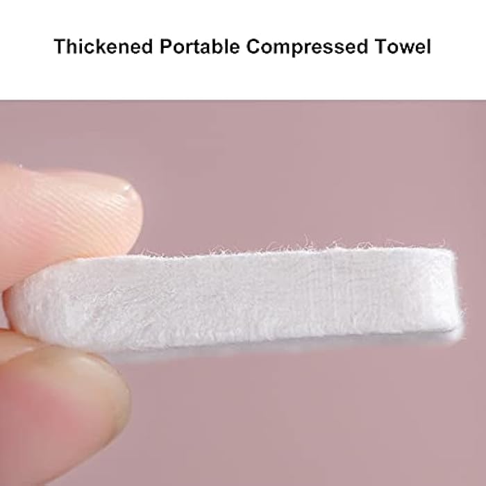 Andoer 20PCS Disposable Compressed Face Towel Mini Portable Disposable Compressed Cotton Coin Tissue Towels for Travel Camping Hiking Sport Beauty Salon Home Hand Wipes - Image 3