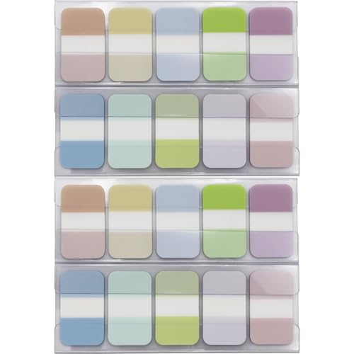 Andoca Tabs Flags Assorted Colors, 0.98 x 1.71 Inch Sticky Tabs, Easy to Post, 4 On-The-Go Dispensers/Pack, 400 Pages Total - Image 3