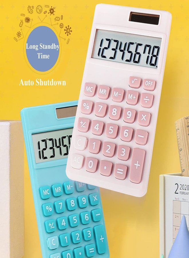 Seaciyan Basic Calculator, Desktop Cute Pocket Size Mini Calculators for School, Office, Home (Pink) - Image 5