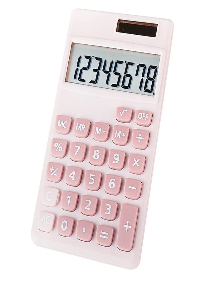 Seaciyan Basic Calculator, Desktop Cute Pocket Size Mini Calculators for School, Office, Home (Pink) - Image 1