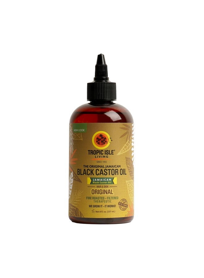 Tropic Isle Living Jamaican Black Castor Oil 8Oz | Rich In Vitamin E, Omega Fatty Acids & Minerals | For Hair Growth Oil, Skin Conditioning, Eyebrows & Eyelashes, Scalp And Nail Care|Grow, Strengthen, Moisture & Repair - Image 1