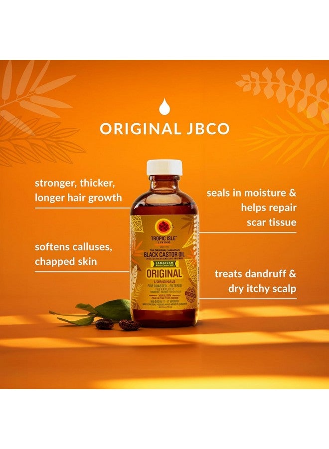 Tropic Isle Living Jamaican Black Castor Oil 8Oz | Rich In Vitamin E, Omega Fatty Acids & Minerals | For Hair Growth Oil, Skin Conditioning, Eyebrows & Eyelashes, Scalp And Nail Care|Grow, Strengthen, Moisture & Repair - Image 2