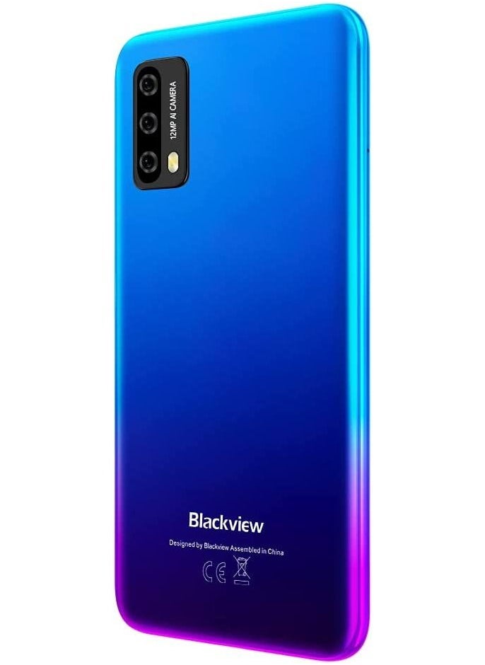 Blackview A90 Android 11 Smartphone, Helio P60 Octa-core, 4GB RAM, 6.39 Inch In-Cell Display, 12MP+8MP AI Rear Camera, 4280mAh Battery, NFC, 4G LTE Dual SIM Mobile phone-OCEAN BLUE