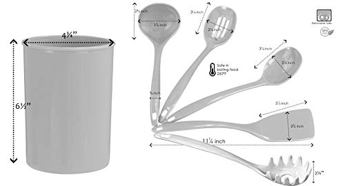 Reston Lloyd Calypso Basics Utensil Holder Set, Fresh Lemons - Image 4