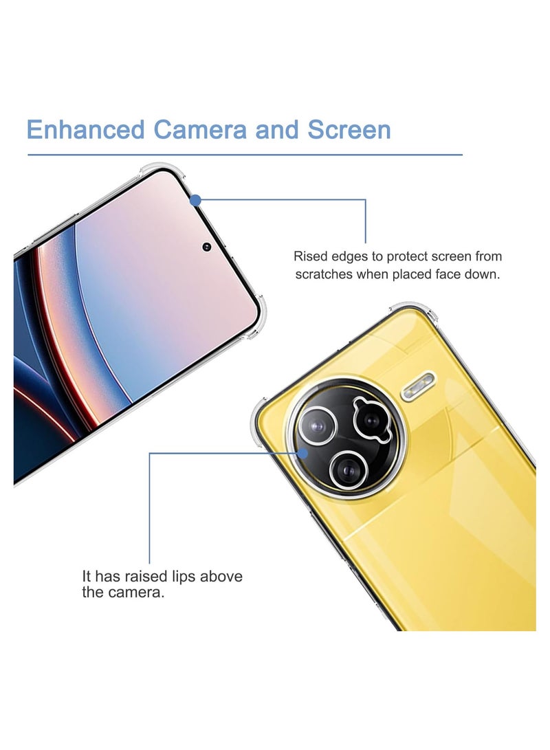 general Xiaomi POCO F7 Ultra Protective Case with 3 Tempered Glass Screen Protectors, Ultra-Thin Soft TPU Corner Bumper Airbag Drop Protection Shockproof and Scratch-Resistant Crystal Phone Case - Image 4