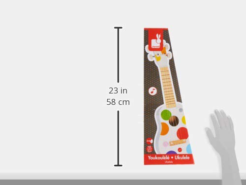 Janod Confetti Children's Ukulele - Ages 3+ - J07597 - Image 3