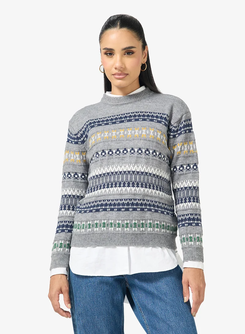 Knitted Fairisle Sweater