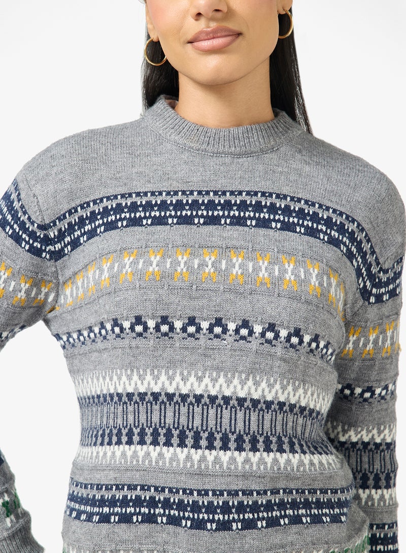 Ginger Knitted Fairisle Sweater - Image 3