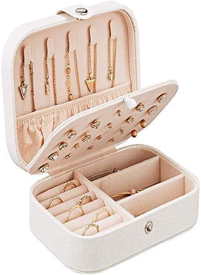 DIYASHI® Multipurpose Storage Box for Girls & Women, Portable Faux Leather Jewellery Organiser, Mini Travel Jewellery Box, Earring Plate Holder, multicolour-Pack of 1 - Image 1