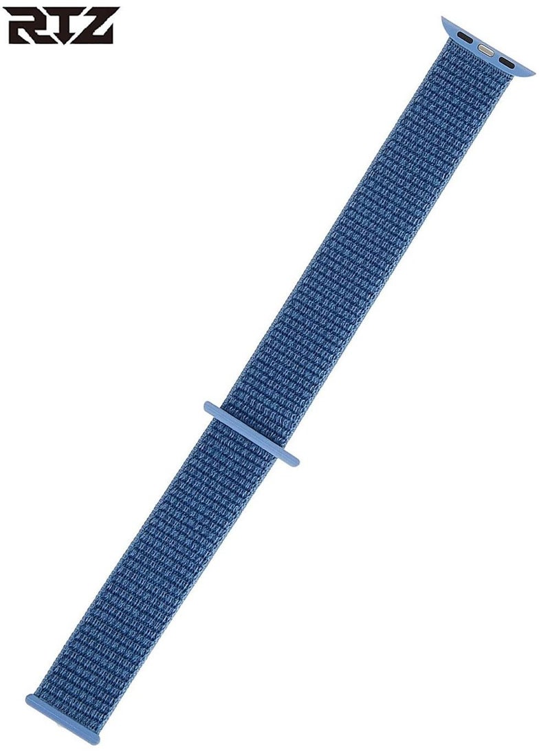 RTZ - Replacement Nylon Straps For Apple Watch 42/44/45/49 mm Blue - Image 1