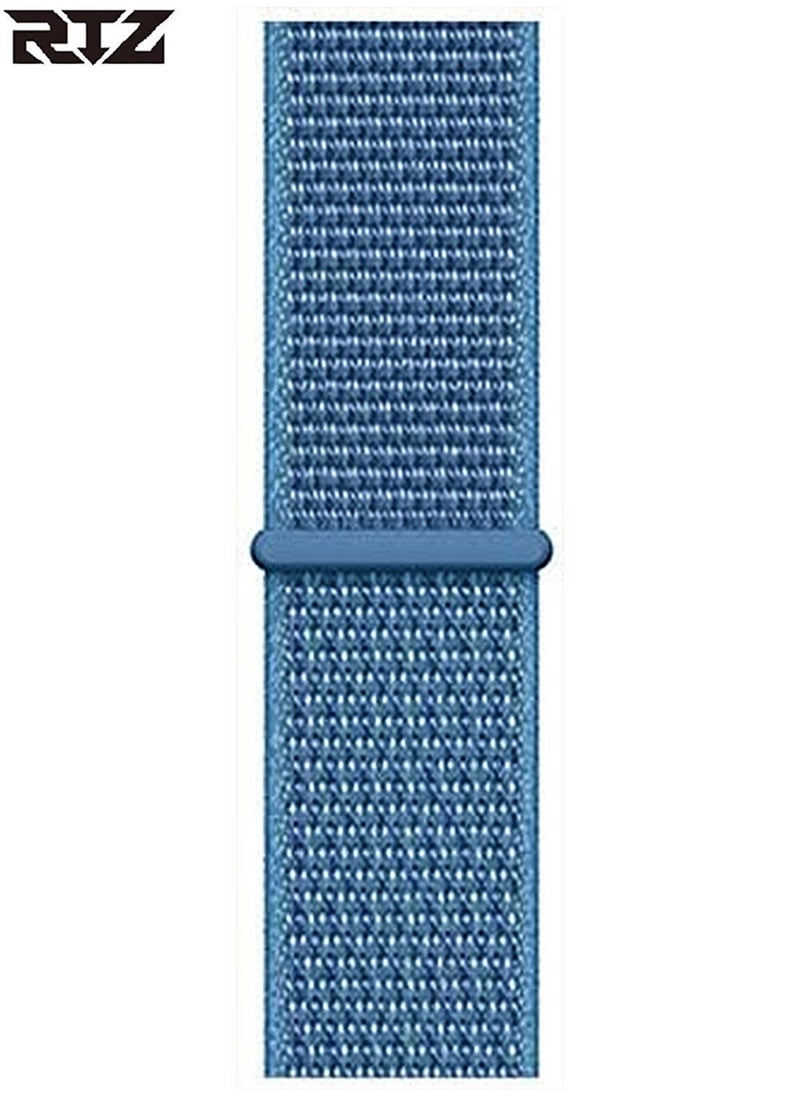 RTZ - Replacement Nylon Straps For Apple Watch 42/44/45/49 mm Blue - Image 1