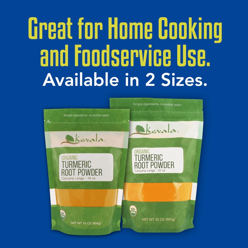 Kevala Organic Turmeric Root Powder - Gluten Free Curcumin, Vegan Supplement for Cooking, Kitchen Spice, Non Gmo, Kosher Product, 1 lb, 16 oz - Image 5