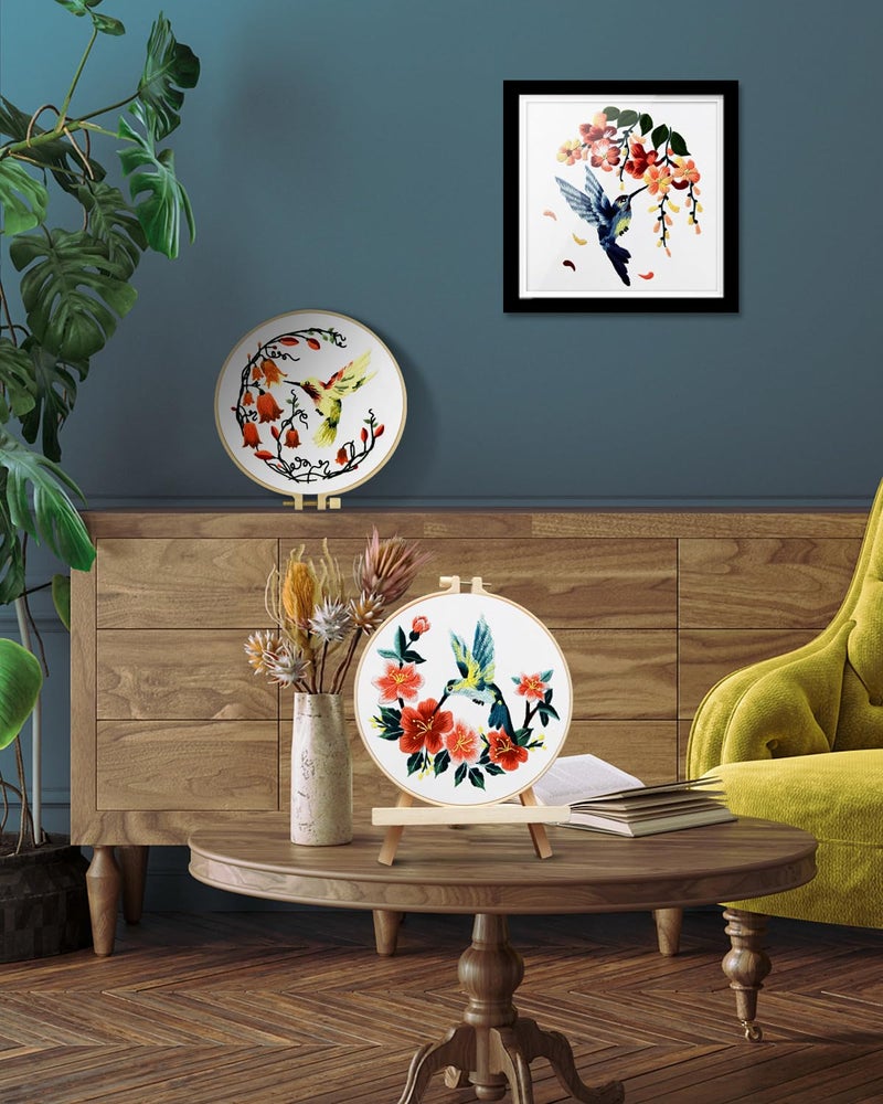TINDTOP Hummingbird and Flower Embroidery Kit for Adults - Image 5