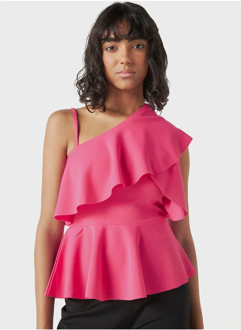 FAV One Shoulder Ruffle Top