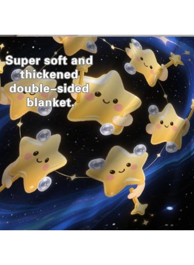 عام Wisdom Fairy (أحدث) بطانية رقيقة من الفانيلا (دافئة ومريحة، ومناسبة للنوم، واستخدام اللعبة، وإزالة الغبار والرمل) 150 سم * 200 سم - 6 - Image 5