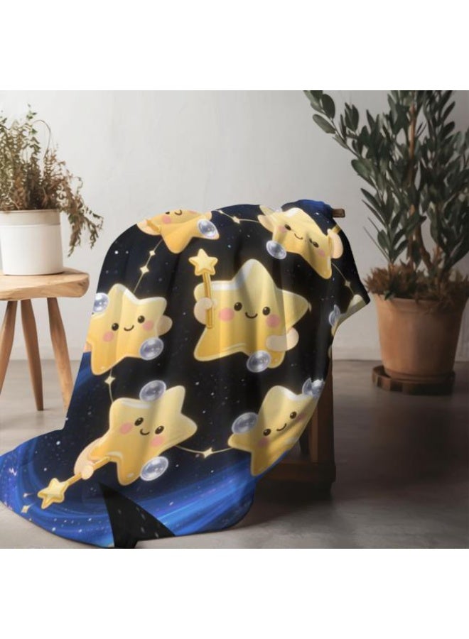 عام Wisdom Fairy (أحدث) بطانية رقيقة من الفانيلا (دافئة ومريحة، ومناسبة للنوم، واستخدام اللعبة، وإزالة الغبار والرمل) 150 سم * 200 سم - 6 - Image 3