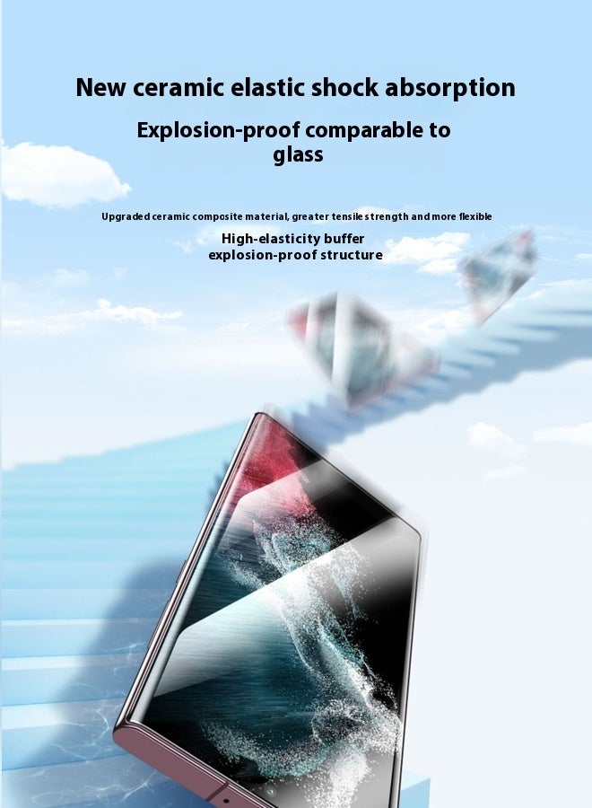 TSYO Samsung Galaxy S24 Ultra Screen Protector, 1 Pack, Soft Matte, Full Coverage, Anti-Peeping, Bubble Free，Equipped with installation tools - Image 5