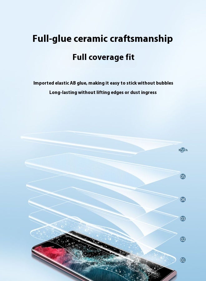 TSYO Samsung Galaxy S24 Ultra Screen Protector, 1 Pack, Soft Matte, Full Coverage, Anti-Peeping, Bubble Free，Equipped with installation tools - Image 4