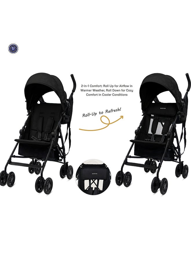 نيوبريز عربة أطفال نيوبيز كليما خفيفة الوزن وصغيرة الحجم قابلة للطي والحمل بسهولة للمشي والسفر، مظلة مقاومة للماء بعامل حماية  +، مناسبة من  أشهر إلى  سنوات، تتحمل حتى  كجم، ضمان  سنوات، حامل أكواب، منظم صغير، حزام حمل - Image 3