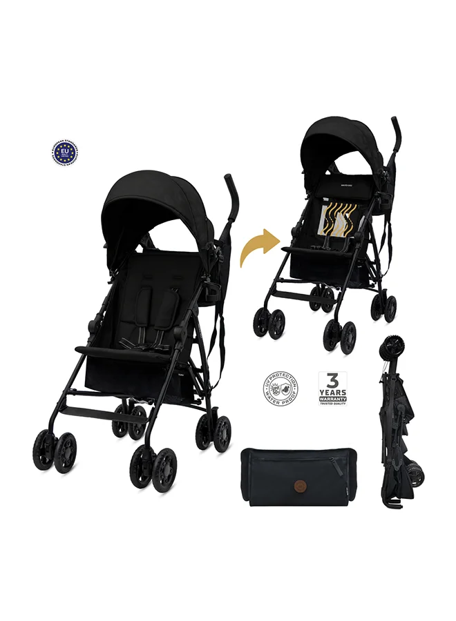 نيوبريز Neobreez CLIMA Lightweight Compact Umbrella Stroller,Easy to Fold and Carry Buggy Travel Baby Stroller, Waterproof UPF 50+Canopy,6m-4yrs,22kg,3yrs Warranty,Cup Holder,Mini Organizer,Carry Strap