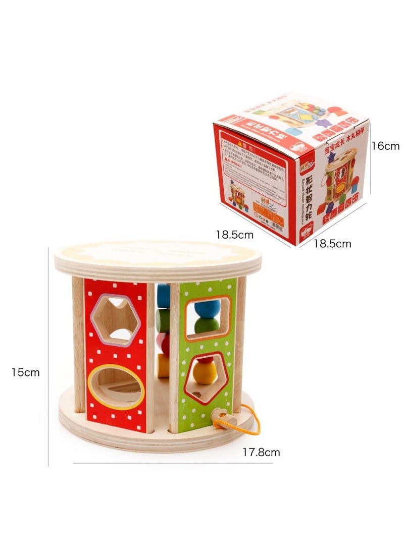 Wooden Shape Sorting Cube Toys, Shape Matching Puzzle Box, Shape Recognition, Spatial Recognition, Educational Toys, Starting Skills, Intelligence Development, Learning Matching Game for Toddlers