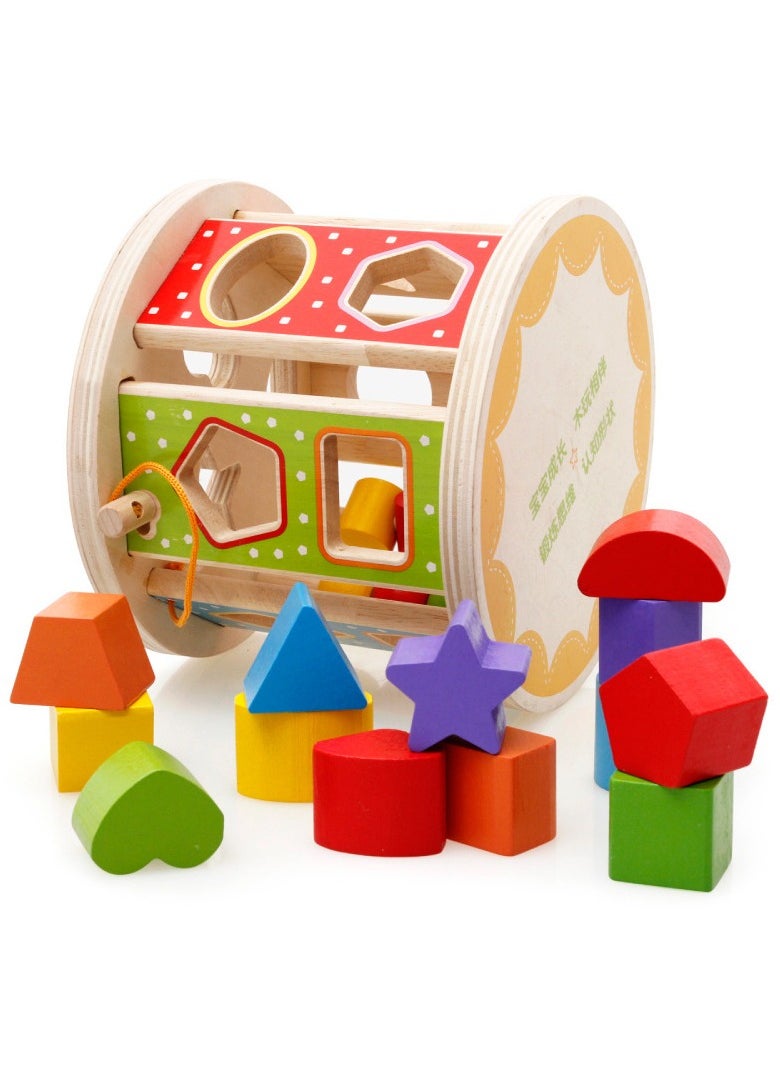 Wooden Shape Sorting Cube Toys, Shape Matching Puzzle Box, Shape Recognition, Spatial Recognition, Educational Toys, Starting Skills, Intelligence Development, Learning Matching Game for Toddlers