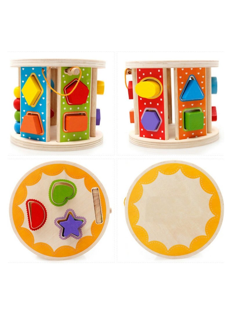 Wooden Shape Sorting Cube Toys, Shape Matching Puzzle Box, Shape Recognition, Spatial Recognition, Educational Toys, Starting Skills, Intelligence Development, Learning Matching Game for Toddlers