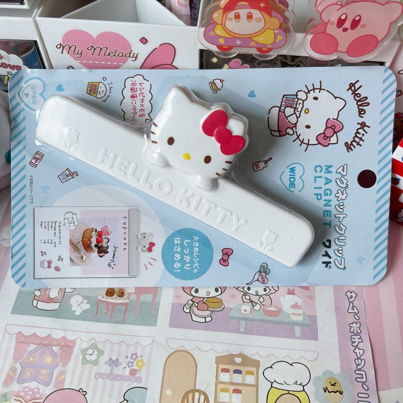 Authentic Melody Melody Snack Clip Moisture-Proof Magnet Sealing Clip Magnetic Refrigerator Bill Clip Female Sealing Clip(KT large [1 piece]]) - Image 1