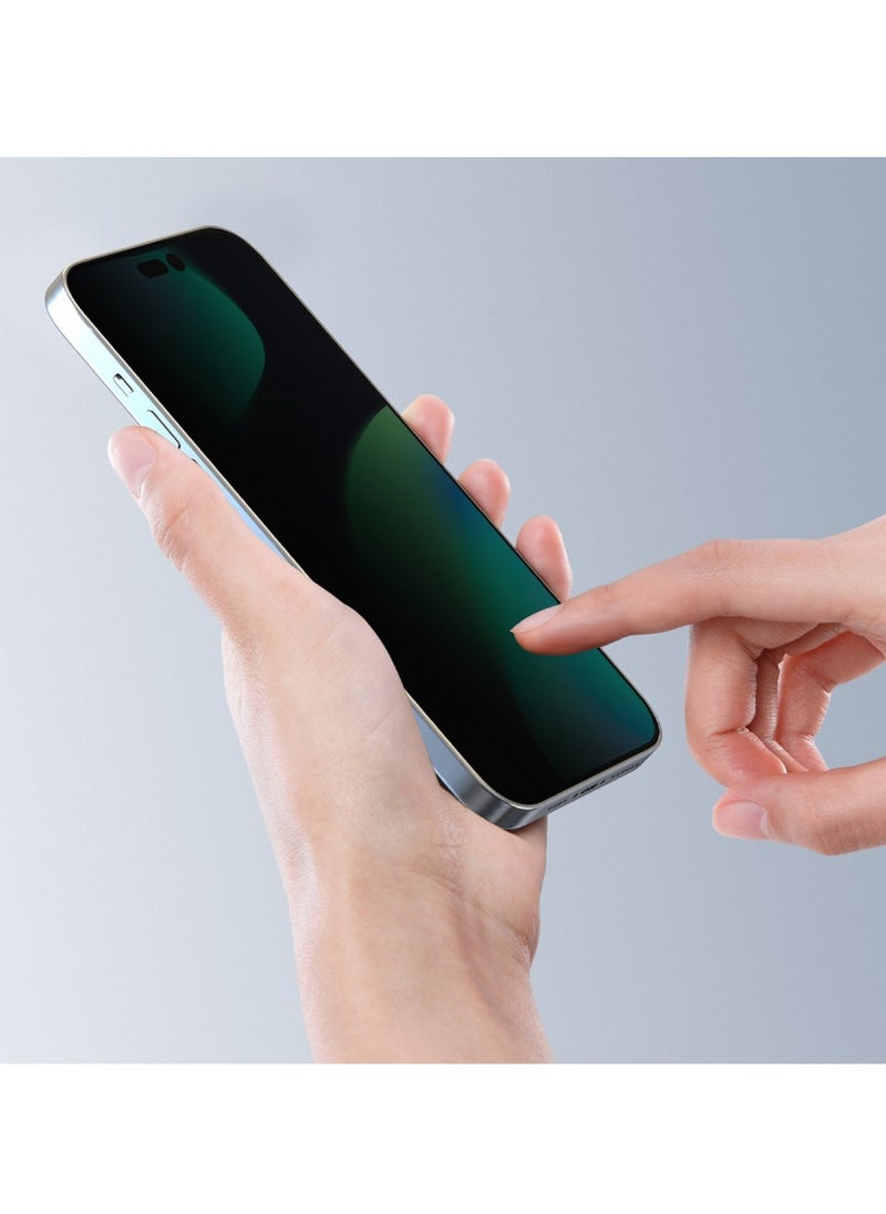 Devia iPhone 14 Pro Screen Protector ensures that your screen is protected from scratches and shocks while maintaining your personal privacy. Thanks to the double-reinforced glass and supports quick fingerprint recognition