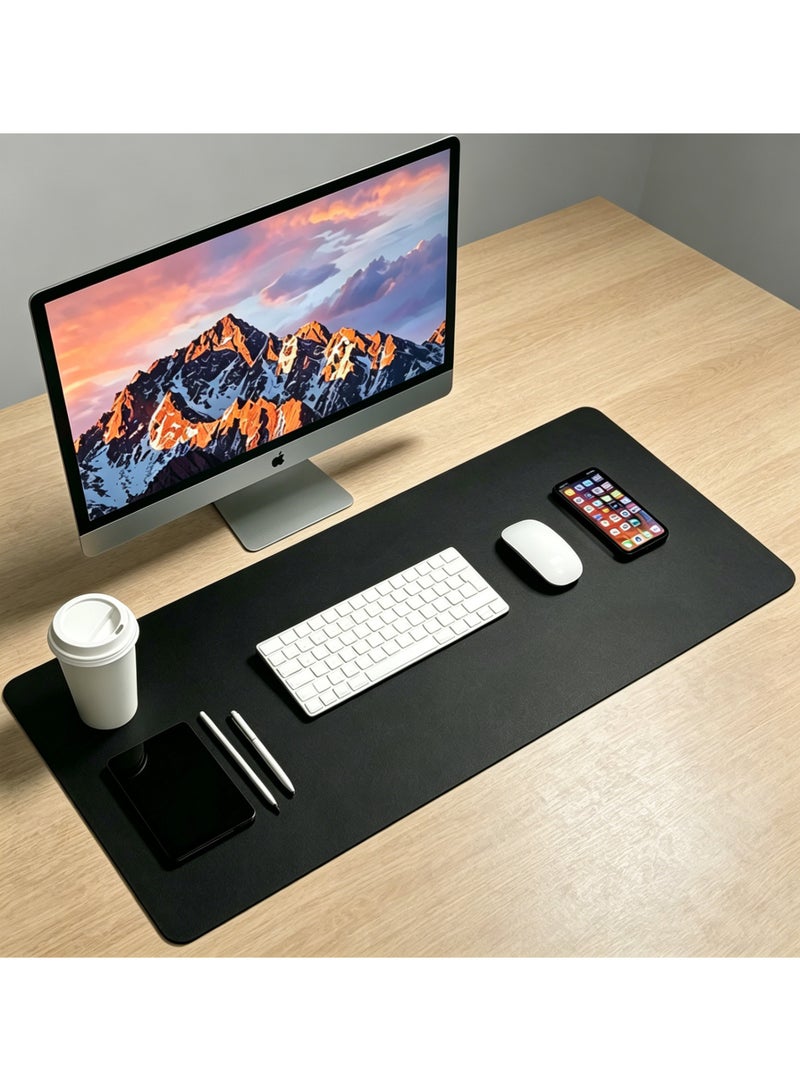 Leather Office Desk Pad Protector, Large Mouse Pad, Non-Slip, PU Leather, Laptop Desk Blotter, Waterproof Writing Pad for Office and Home - Image 1