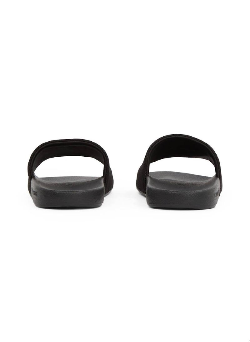Calvin Klein Jeans Women's Monogram Slides - Cotton, Black  - Image 3