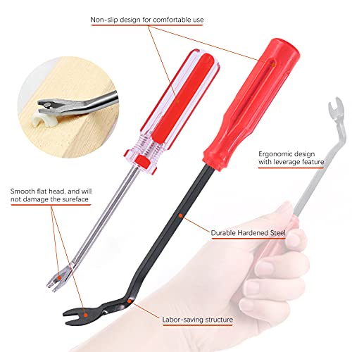 Tanstic 4Pcs Nail Puller and Staple Remover Tool Set, Including 7'' End Cutting Plier, Tack Lifter, Carpet Remover for Furniture, Floor, Wall, Car, Photo, Frame, Wooden Case, Carton - Image 4