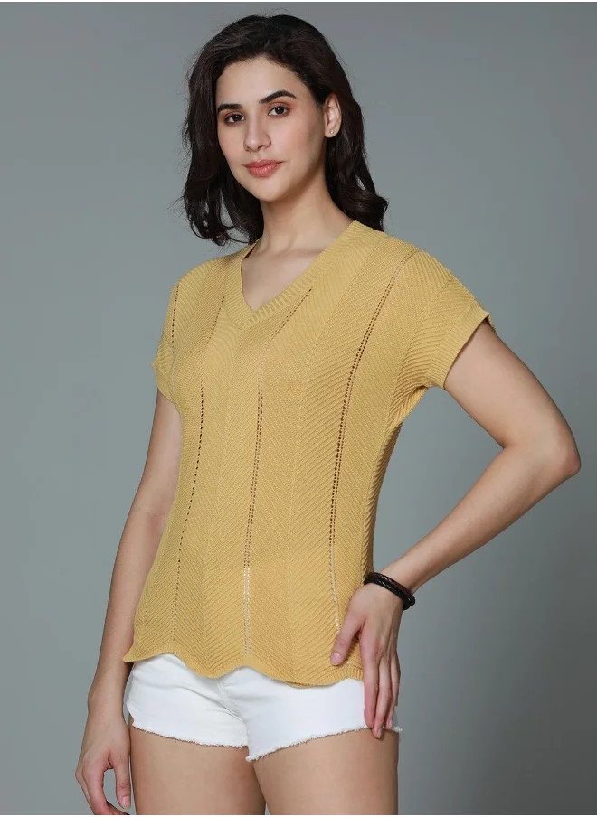 HIGH STAR Women Yellow Tops