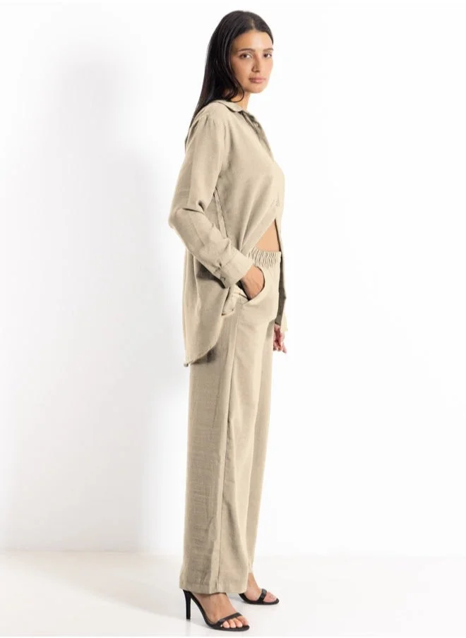شايبس LINEN BLEND SHIRT SET