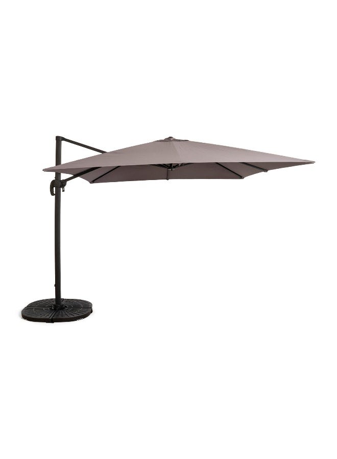 Pan Home Taral Outdoor Umbrella With Base - Dark Grey - Image 3