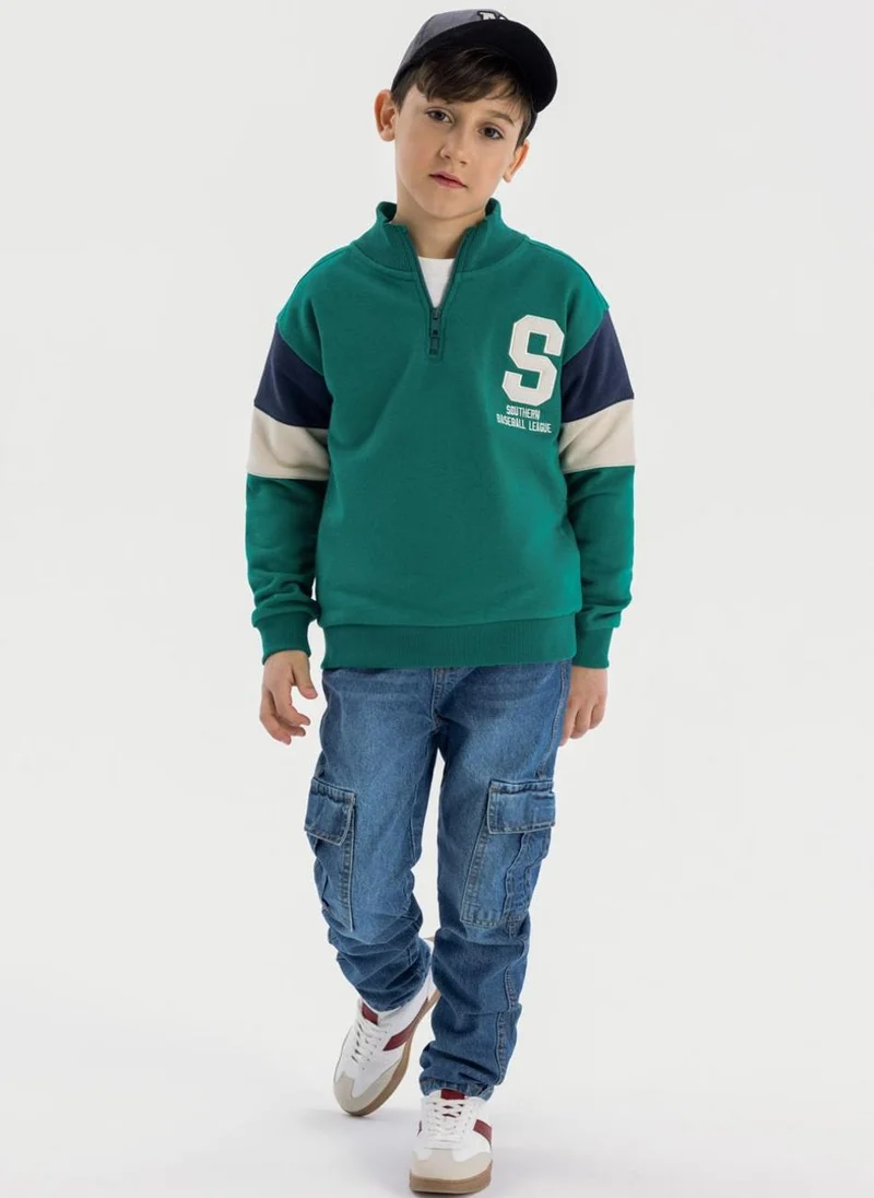 مينوتي Kids Boys  Half Zip Jumper